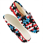 American Flag Jigsaw Puzzle Print Casual Shoes