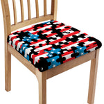 American Flag Jigsaw Puzzle Print Chair Cushion Cover