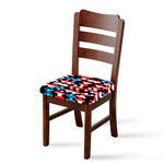 American Flag Jigsaw Puzzle Print Chair Cushion Cover