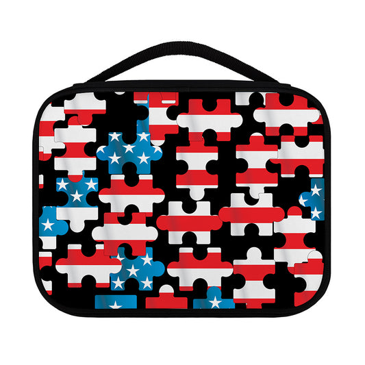 American Flag Jigsaw Puzzle Print Classic Bible Case