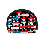 American Flag Jigsaw Puzzle Print Coin Purse