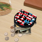 American Flag Jigsaw Puzzle Print Coin Purse