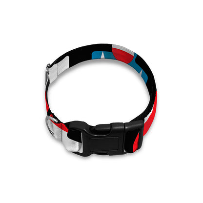 American Flag Jigsaw Puzzle Print Dog Collar