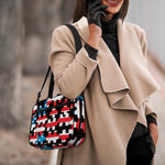 American Flag Jigsaw Puzzle Print Double Strap Bible Bag