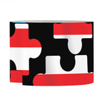 American Flag Jigsaw Puzzle Print Drum Lamp Shade