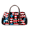American Flag Jigsaw Puzzle Print Duffel Bag