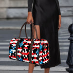 American Flag Jigsaw Puzzle Print Duffle Bag