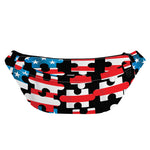 American Flag Jigsaw Puzzle Print Fanny Pack