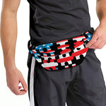 American Flag Jigsaw Puzzle Print Fanny Pack