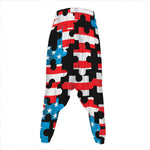 American Flag Jigsaw Puzzle Print Hammer Pants