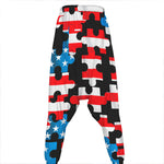 American Flag Jigsaw Puzzle Print Hammer Pants