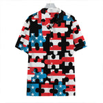 American Flag Jigsaw Puzzle Print Hawaiian Shirt