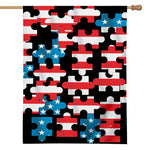 American Flag Jigsaw Puzzle Print House Flag