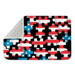 American Flag Jigsaw Puzzle Print Indoor Door Mat