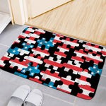 American Flag Jigsaw Puzzle Print Indoor Door Mat