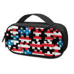 American Flag Jigsaw Puzzle Print Insulin Cooler Travel Case