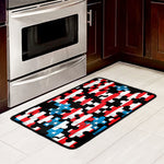 American Flag Jigsaw Puzzle Print Kitchen Mat