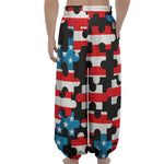 American Flag Jigsaw Puzzle Print Lantern Pants