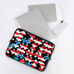 American Flag Jigsaw Puzzle Print Laptop Sleeve