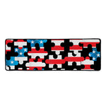 American Flag Jigsaw Puzzle Print Long Kitchen Mat