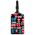 American Flag Jigsaw Puzzle Print Luggage Tag