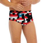 American Flag Jigsaw Puzzle Print Men's Briefs