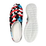 American Flag Jigsaw Puzzle Print Mesh Casual Shoes