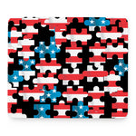 American Flag Jigsaw Puzzle Print Mouse Pad
