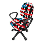 American Flag Jigsaw Puzzle Print Office Chair Cover