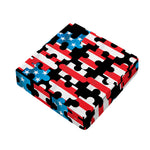 American Flag Jigsaw Puzzle Print Outdoor Seat Cushion Cover