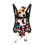 American Flag Jigsaw Puzzle Print Pet Carrier Backpack