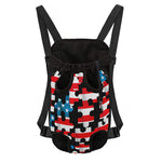 American Flag Jigsaw Puzzle Print Pet Carrier Backpack