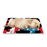 American Flag Jigsaw Puzzle Print Pet Cooling Mat Cover