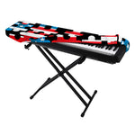 American Flag Jigsaw Puzzle Print Piano Keyboard Cover