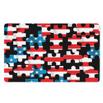 American Flag Jigsaw Puzzle Print Polyester Doormat