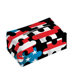 American Flag Jigsaw Puzzle Print Rectangle Tissue Box Cover