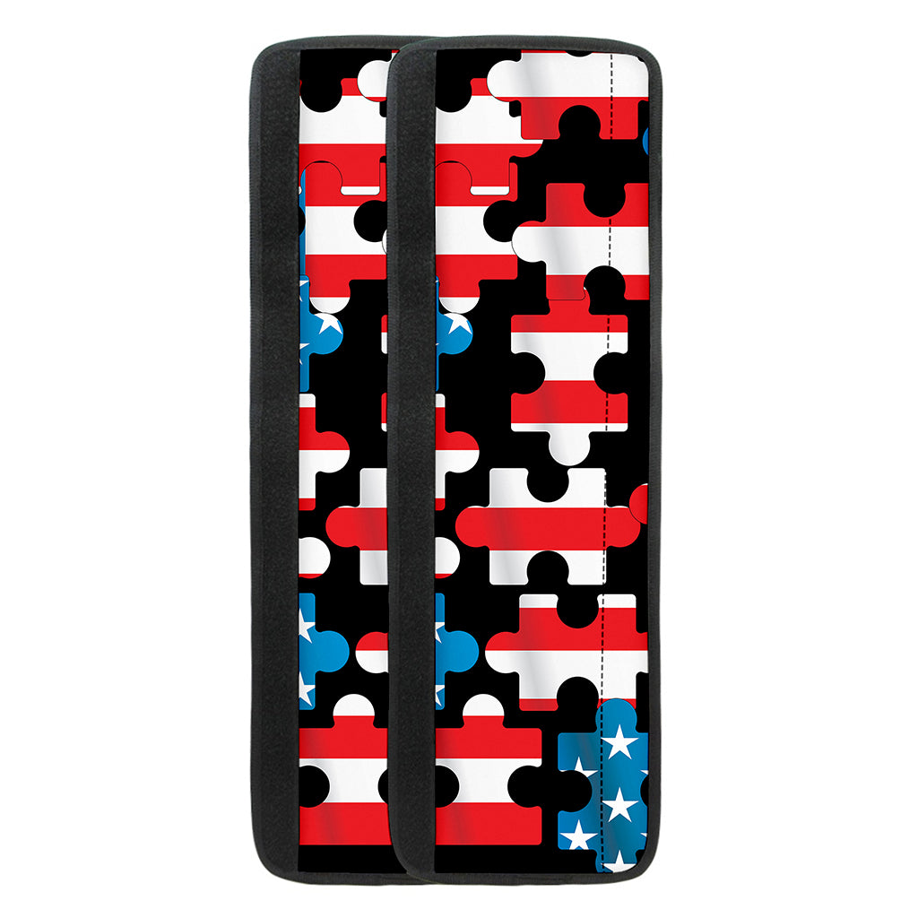 American Flag Jigsaw Puzzle Print Refrigerator Handle Covers