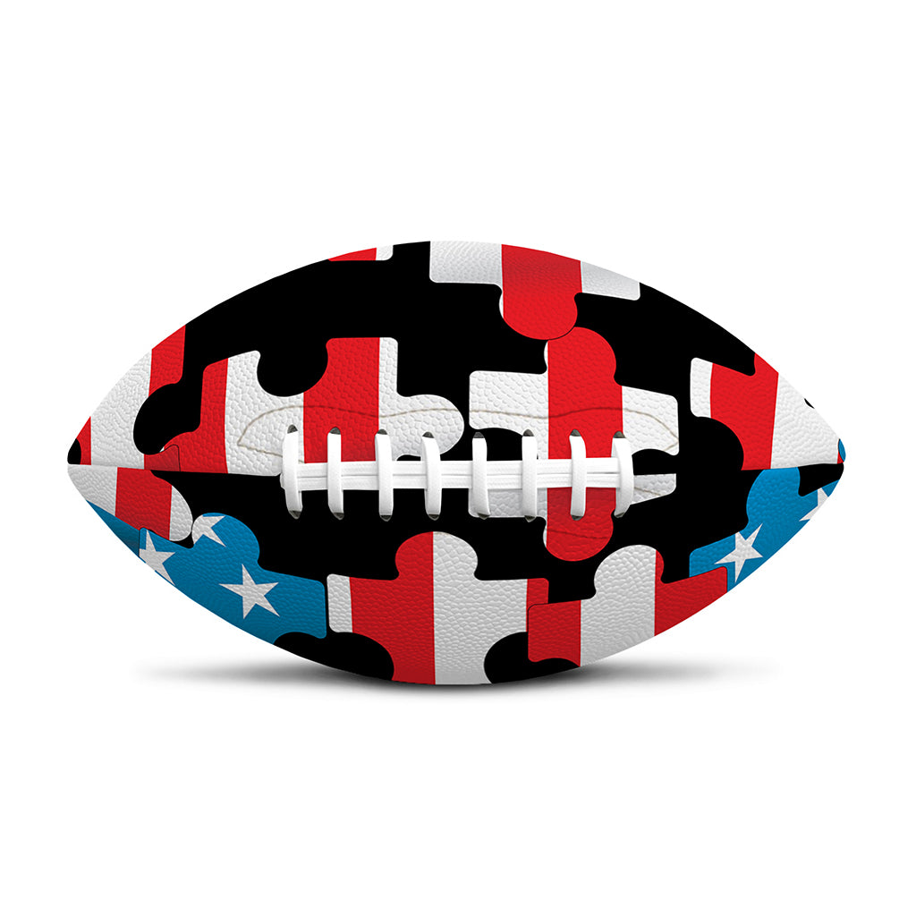 American Flag Jigsaw Puzzle Print Rugby Ball