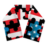 American Flag Jigsaw Puzzle Print Scarf