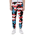 American Flag Jigsaw Puzzle Print Joggers