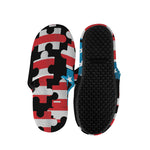 American Flag Jigsaw Puzzle Print Slippers