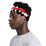 American Flag Jigsaw Puzzle Print Sports Headband