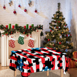 American Flag Jigsaw Puzzle Print Tablecloth