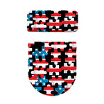 American Flag Jigsaw Puzzle Print Toilet Lid And Tank Cover Set