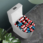 American Flag Jigsaw Puzzle Print Toilet Lid Cover