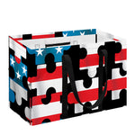 American Flag Jigsaw Puzzle Print Utility Tote Bag