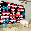 American Flag Jigsaw Puzzle Print Wall Sticker