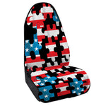 American Flag Jigsaw Puzzle Print Waterproof Car Seat Cover