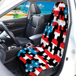 American Flag Jigsaw Puzzle Print Waterproof Car Seat Cover