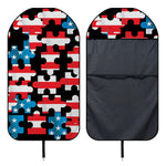American Flag Jigsaw Puzzle Print Waterproof Car Seat Cover